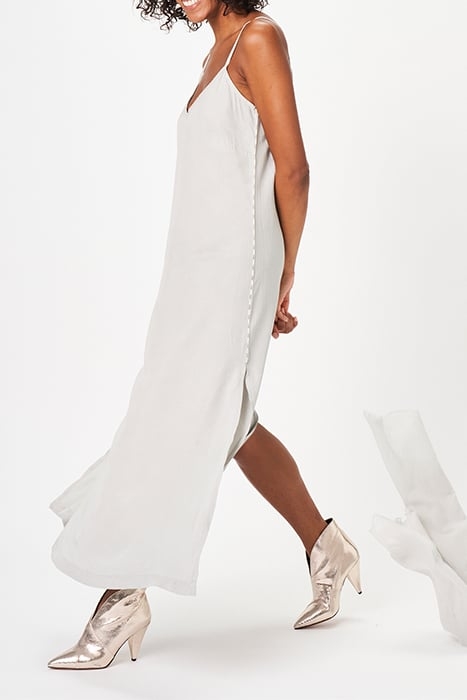 TENCEL STRAP DRESS PARTY SILVER 5