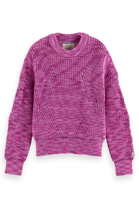 STRUCTURED PULLOVER VINYL VIOLET MELANGE 4