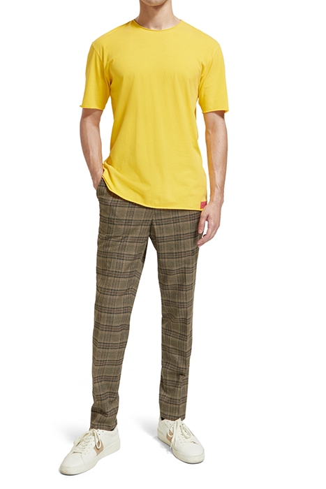 RELAXED FIT RAW EDGE T-SHIRT IN ORGANIC COTTON SPOTLIGHT 3