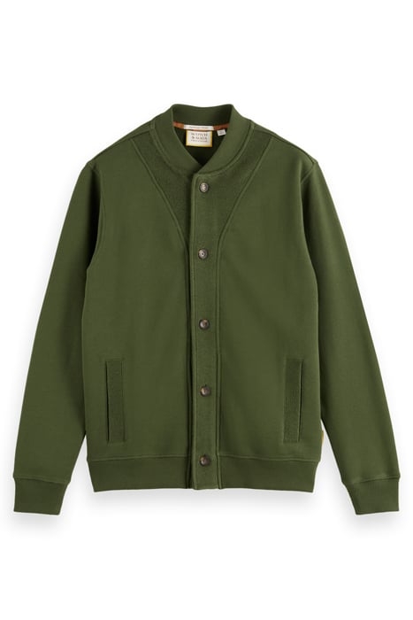 BUTTON DOWN TEXTURE SWEATSHIRT FIELD GREEN 4
