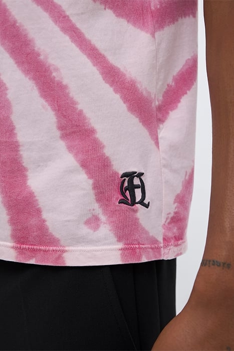 PINK TIE-DYE PRINT T-SHIRT 8