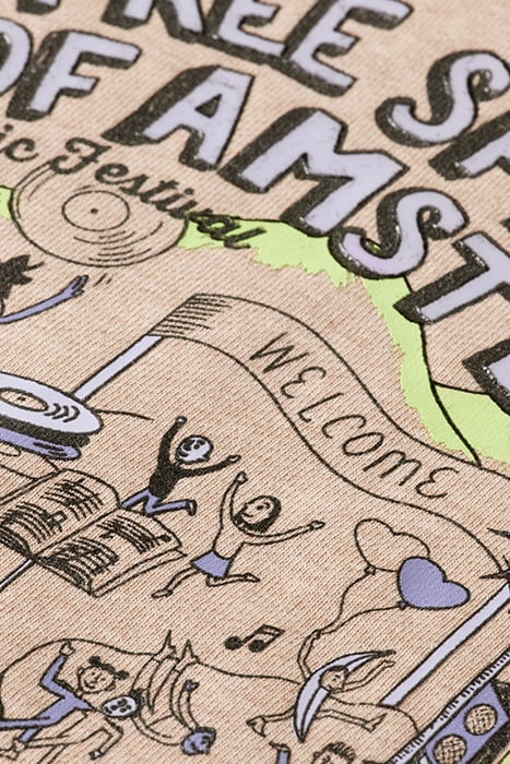 LOOSE-FIT ARTWORK SWEATSHIRT GREY MELANGE 7