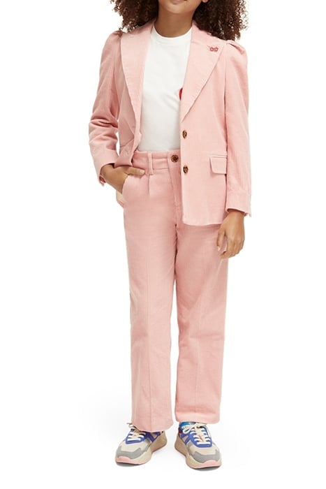 SINGLE-BREASTED CORDUROY BLAZER DUSTY PINK 2