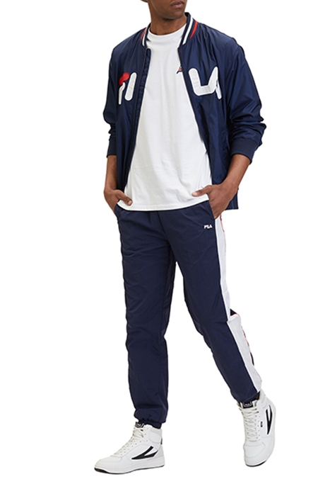 LUOYANG TRACK PANTS BLACK IRIS-BRIGHT WHITE 3