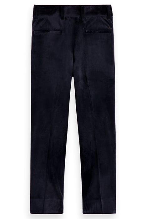 REGULAR SLIM-FIT VELVET DRESSED PANTS NIGHT 1