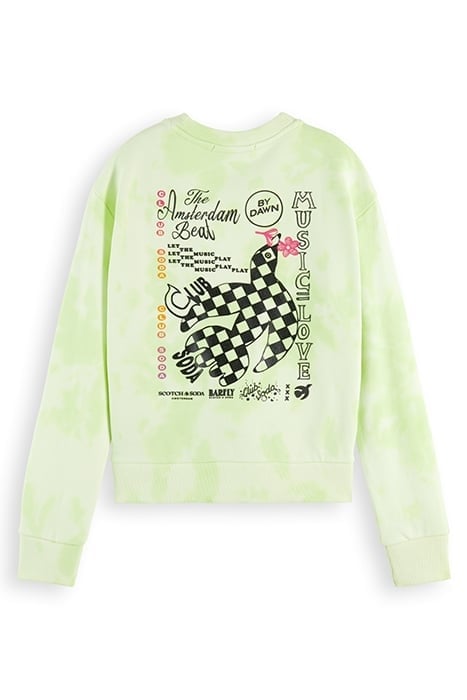 RELAXED-FIT TIE-DYE SWEATSHIRT LIMELIGHT TIEDYE 5