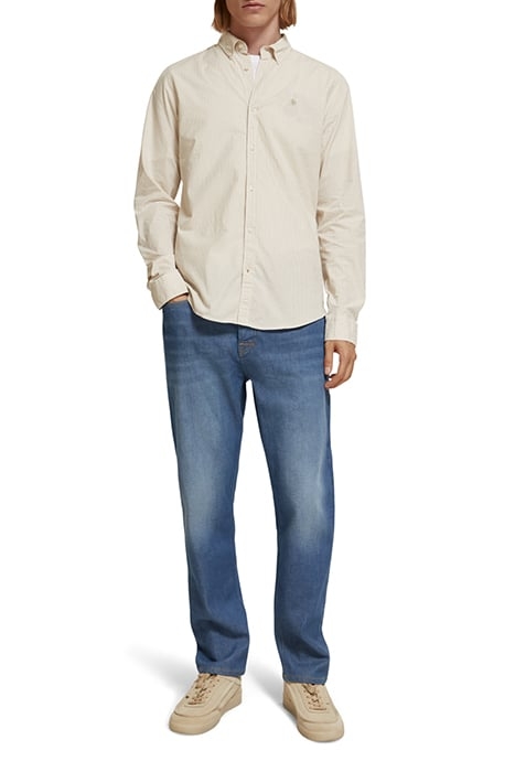 ESSENTIAL STRIPE POPLIN SHIRT MYSTIC PINK WHITE STRIPE 3