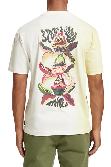 RELAXED FIT T-SHIRT WITH SPRAY EFFECT IN ORGANIC COTTON OFF 2