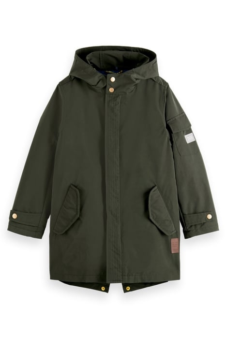 WATER REPELLENT TEDDY LINED RECYCLED POLYESTER HOODED PARKA 4