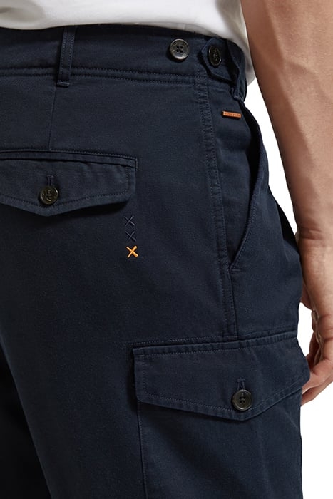 TWILT TWILL PLEATED CARGO IN COTTON TENCEL DENIM BLUE 7