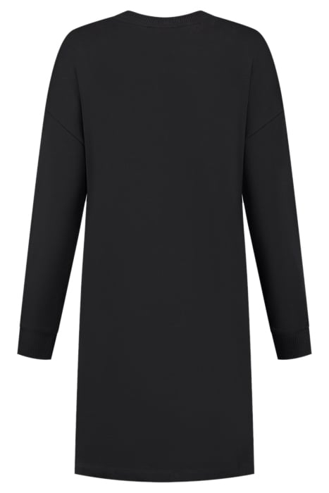 N PRINT SWEAT DRESS BLACK 2