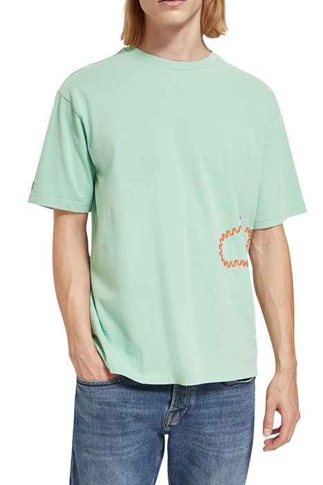 RELAXED FIT CLUB SODA ARTWORK T-SHIRT IN ORGANIC COTTON ABSI 1