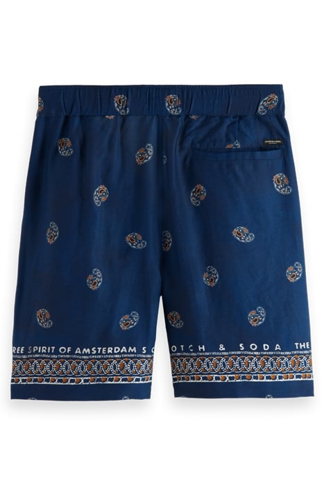 SEASONAL - RELAXED FIT BERMUDA SHORTS NIGHT SPACED PAISLEY 5