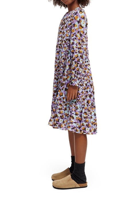 ALL-OVER PRINTED LEOPARD PANEL DRESS FLORAL LEOPARD 6