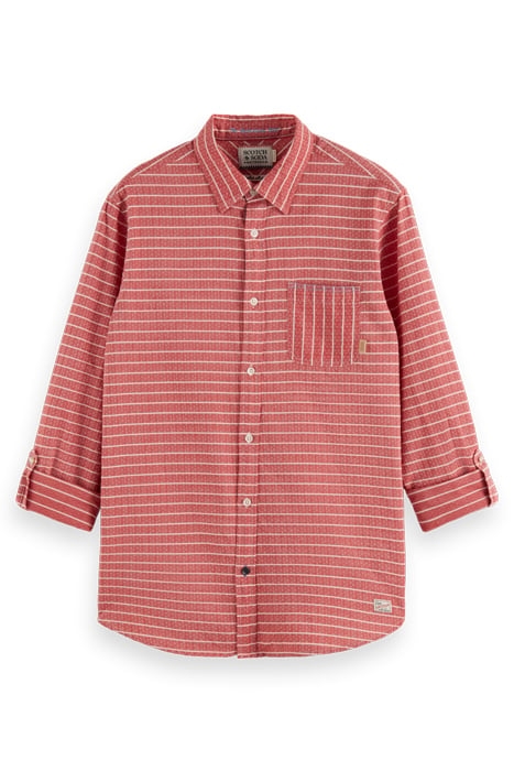 YARN DYED STRIPE SHIRT AMP RED STRIPE 4