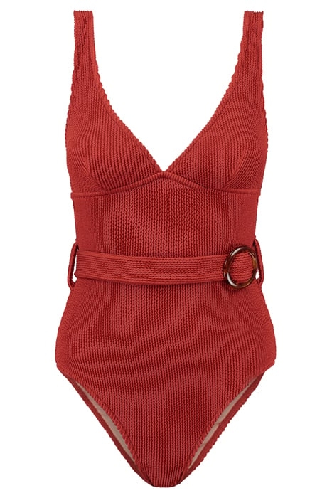 AMY SWIMSUIT RIVIERA STRUCTURE OCHRE BROWN 4