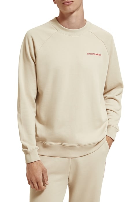 UNISEX ORGANIC CREWNECK SWEATSHIRT STONE 1