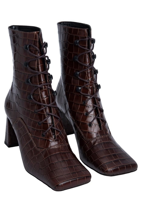 CLAUDE NUTELLA CROCO EMBOSSED LEATHER 2