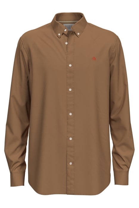 ESSENTIAL SOLID OXFORD SHIRT CAMEL 1