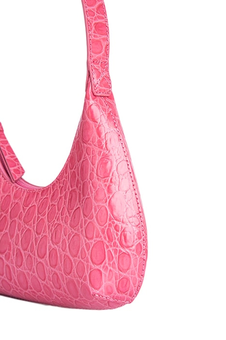 BABY AMBER VENUS CIRCULAR CROCO EMBOSSED LEATHER 2