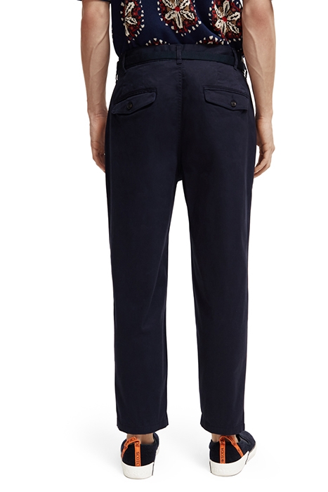 SEASONAL - BARREL-LEG PLEATED TWILL CHINO NIGHT 2