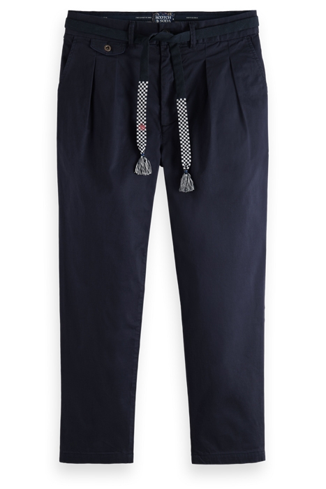 SEASONAL - BARREL-LEG PLEATED TWILL CHINO NIGHT 4