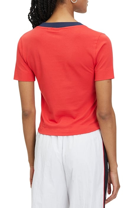 LUDHIANA V-NECK TEE TRUE RED 2