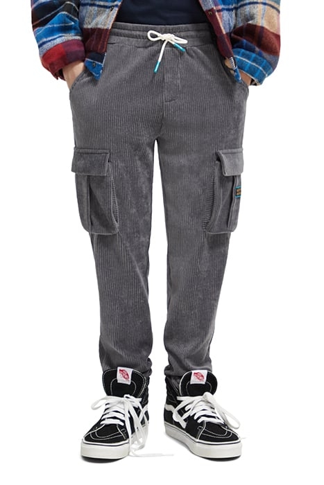 CORDUROY CARGO SWEATPANTS CONTAINS ORGANIC COTTON ANTRA 1