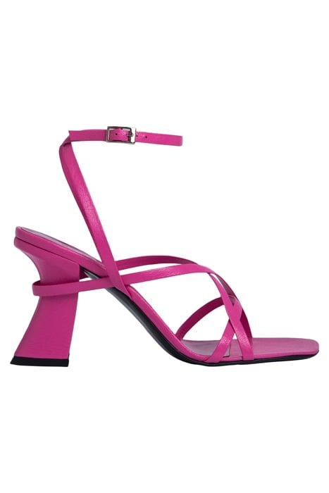 KERSTI HOT PINK GRAINED LEATHER 1