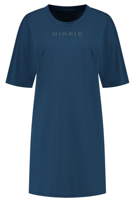 NIKKIE LOGO TEE DRESS NAVY 1