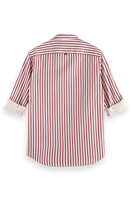 REGULAR FIT STRIPED SHIRT JAM WHITE STRIPE 5