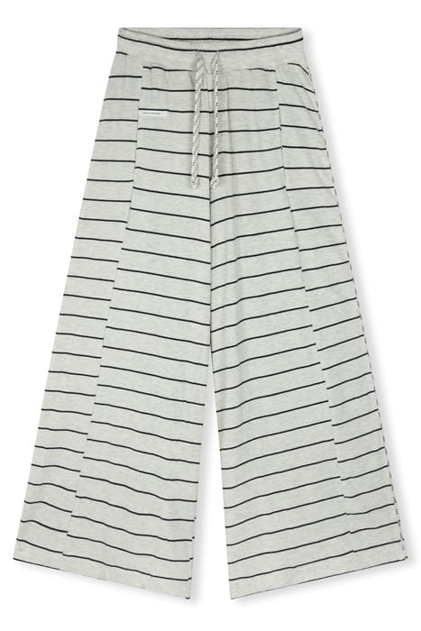WIDE PANTS SINGLE STRIPE SOFT WHITE/BLACK 3