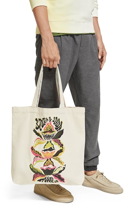 CANVAS ARTWORK TOTE ECRU 3