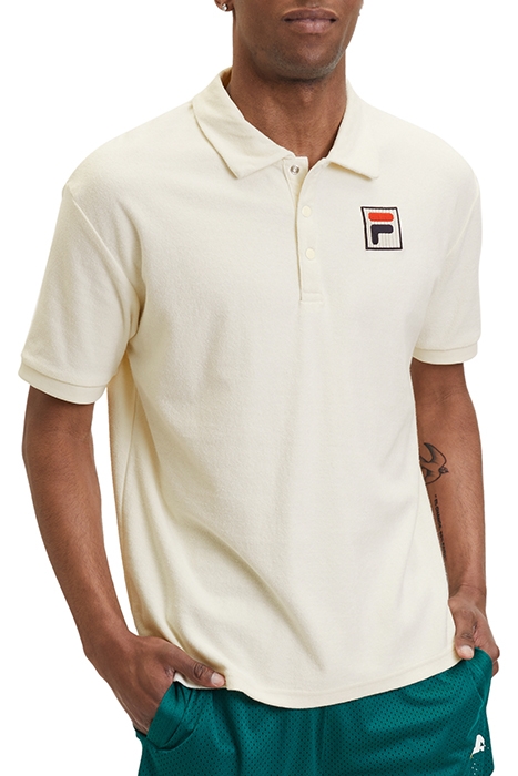 LIVERPOOL TOWELLING POLO SHIRT ANTIQUE WHITE 1