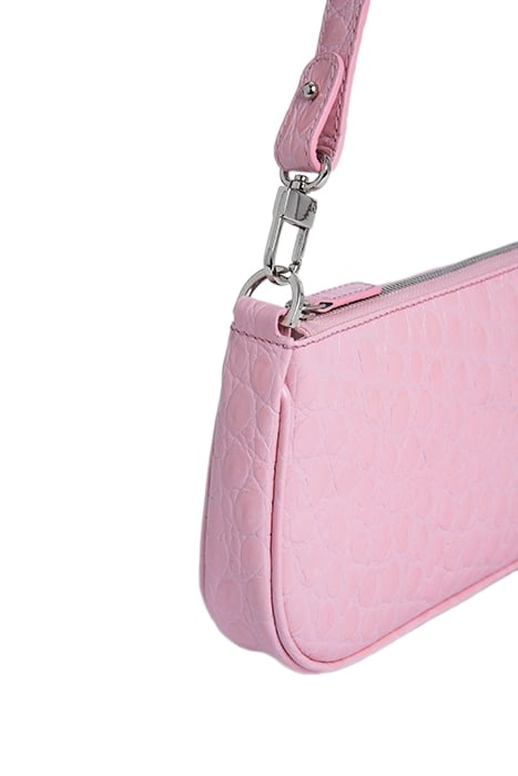 RACHEL PEONY CIRCULAR CROCO EMBOSSED LEATHER 2