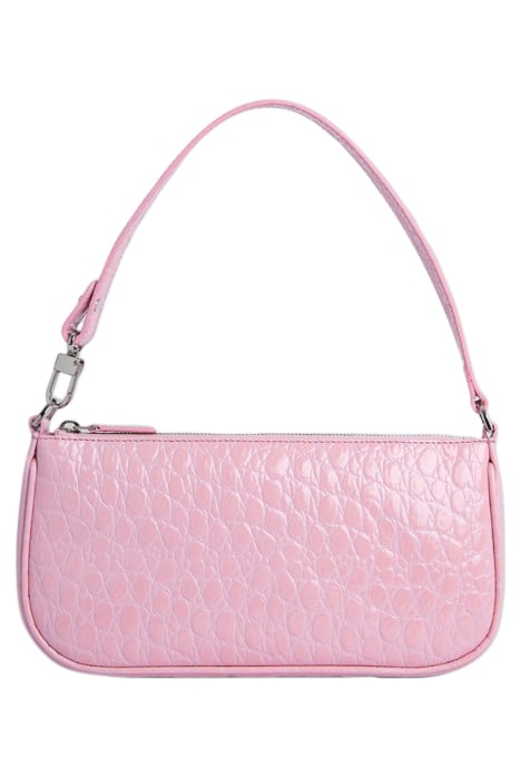 RACHEL PEONY CIRCULAR CROCO EMBOSSED LEATHER 1