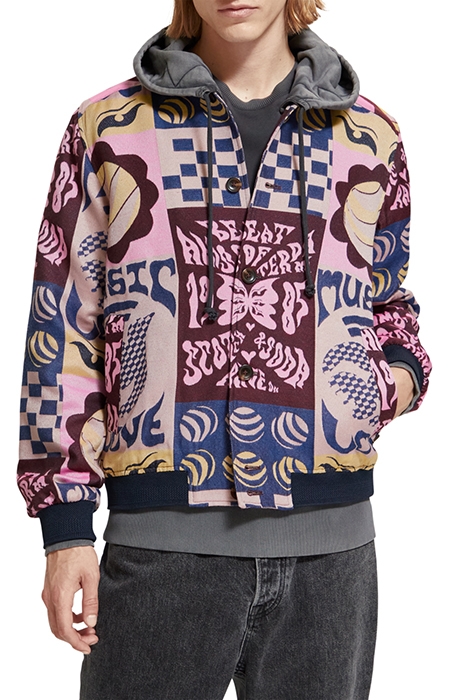 JACQUARD BOMBER JACKET AOP FLYER 1