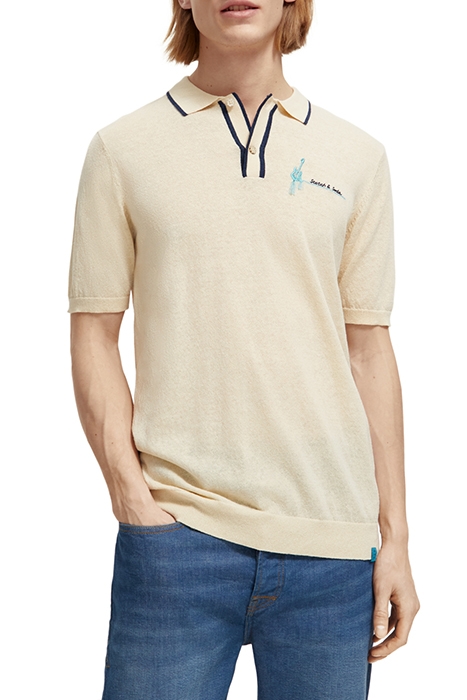 KNITTED POLO STONE 1