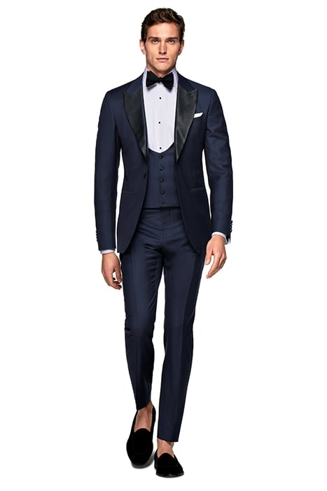 MID BLUE THREE-PIECE LAZIO TUXEDO MID BLUE 1