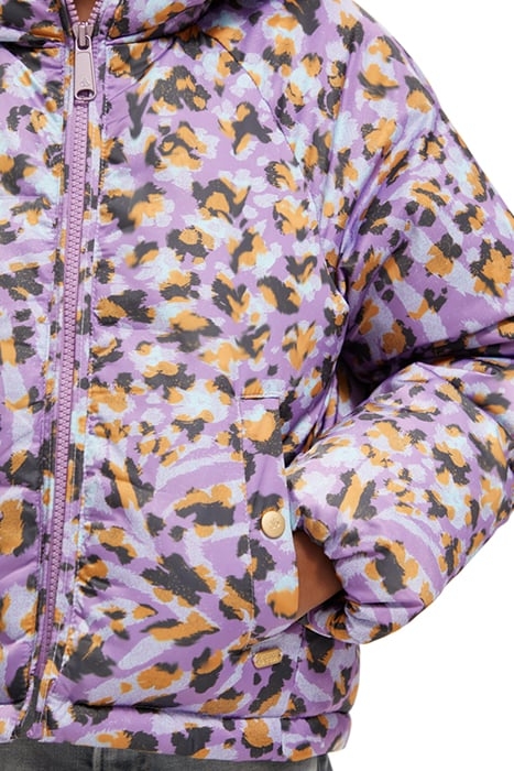 ALL-OVER PRINTED JACKET WITH REPREVE® FILLING FLORAL LEOPARD 7