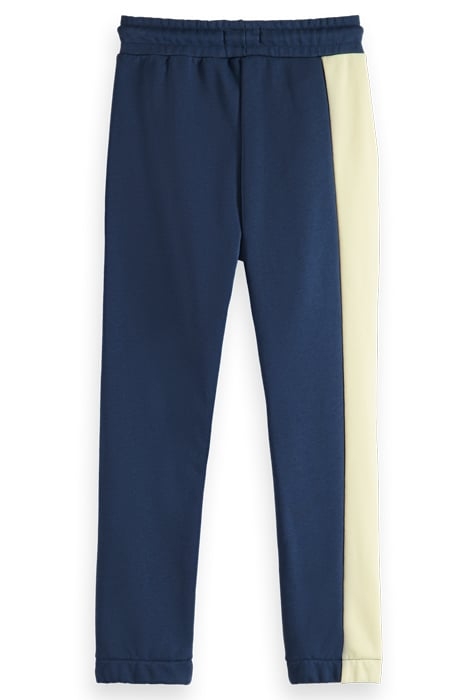 COLOUR BLOCK SWEATPANTS IN ORGANIC COTTON STORM BLUE/GLOW CO 6