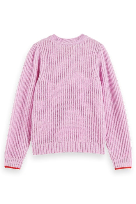 RELAXED-FIT KNOTTED PULLOVER DISCO MELANGE 5