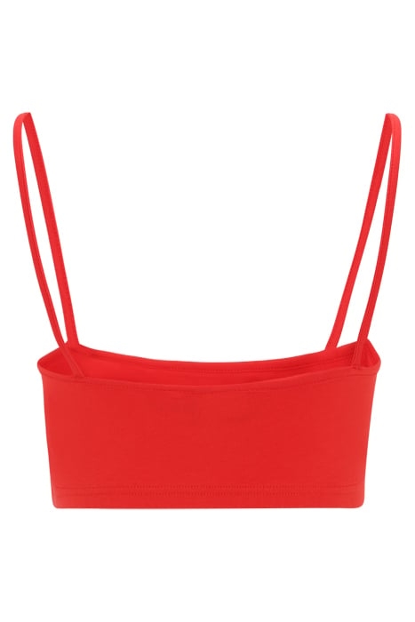 LINFEN CROPPED SPAGHETTI TOP TRUE RED 5