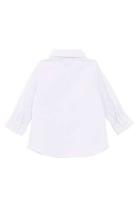 BABY BOY WHITE SHIRT WITH EMBROIDERED COLLAR 2