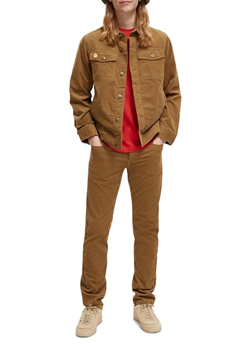 FINE CORDUROY TRUCKER JACKET TAUPE 3