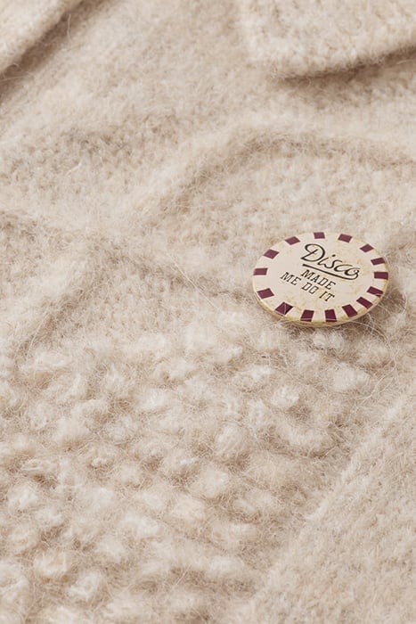 KNIT STRUCTURE MIX SPENCER ECRU MELANGE 3