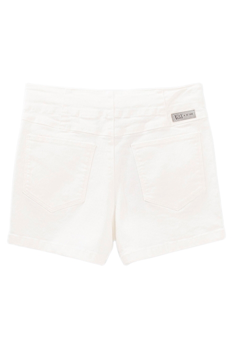 GIRLS’ WHITE HIGH-WAIST SLIM SHORTS 3