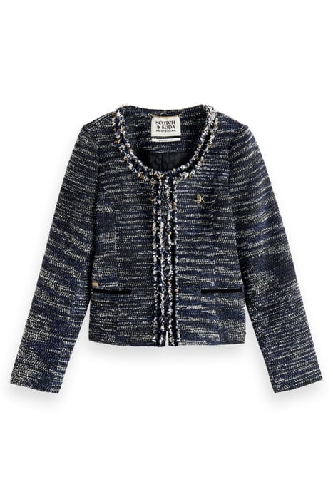 TWEED BLAZER WITH DECORATIVE TAPES NIGHT 4