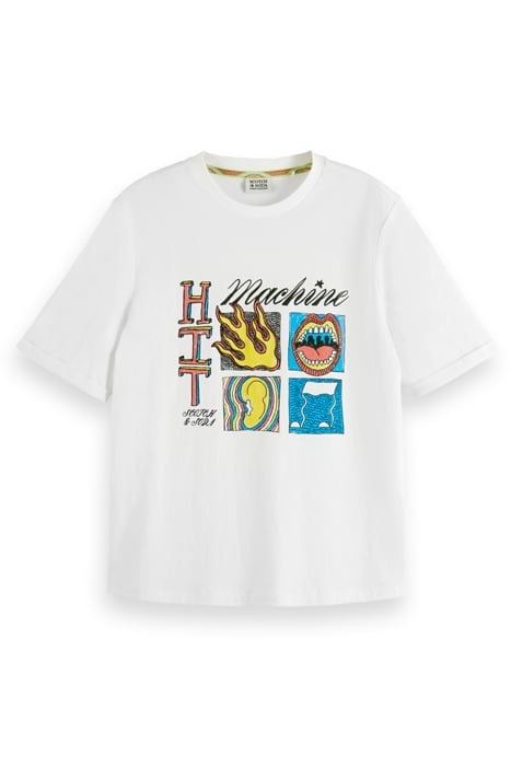 HIT MACHINE RELAXED FIT T-SHIRT WHITE 4