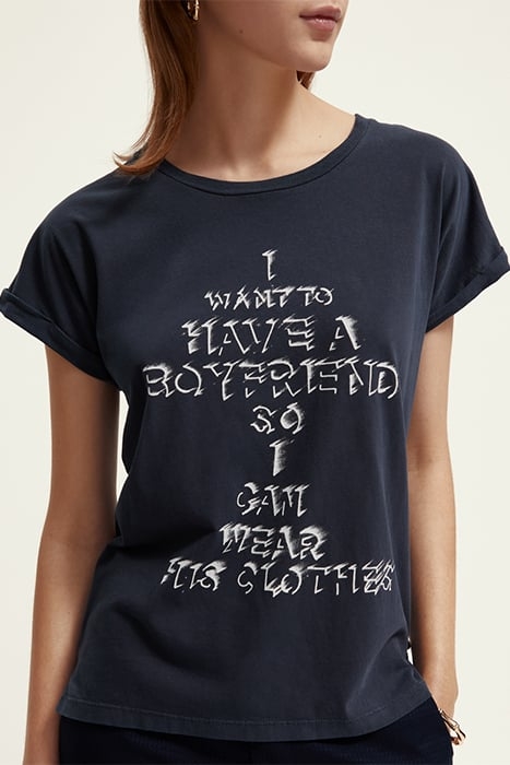 GRAPHIC PRINT T-SHIRT WASHED NAVY 6